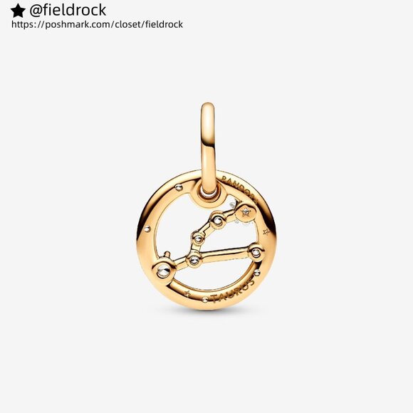 Pandora Taurus Zodiac Dangle Charm - Picture 2 of 5